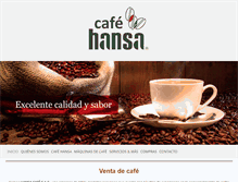 Tablet Screenshot of hansacafe.com